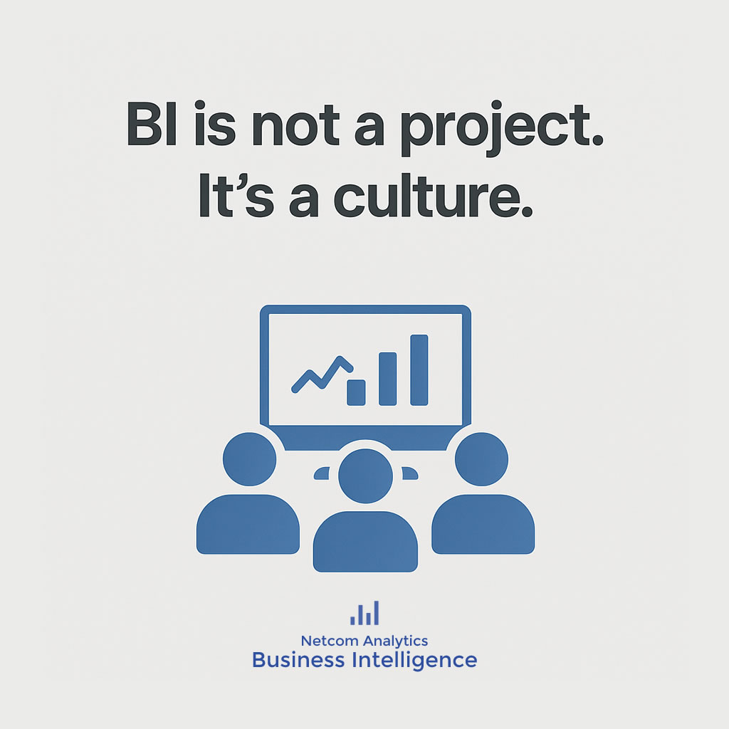 Το Netcom BI δεν είναι project που ξεκινά και τελειώνει.